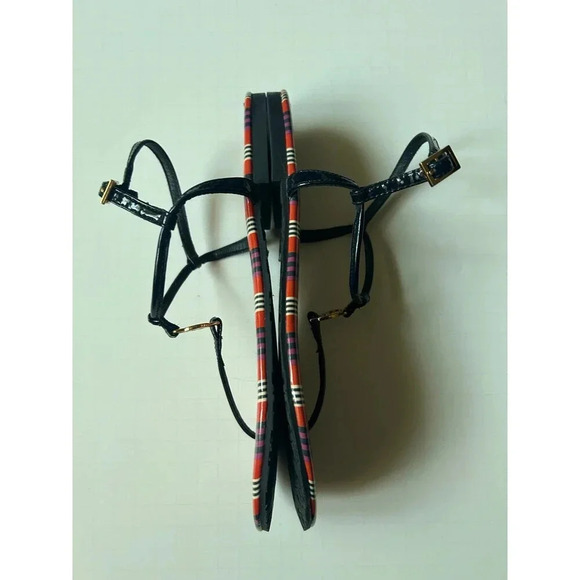 Tory Burch Emmy Women’s T-Strap Gold Logo Thong Sandals SZ 7M - Picture 3 of 5